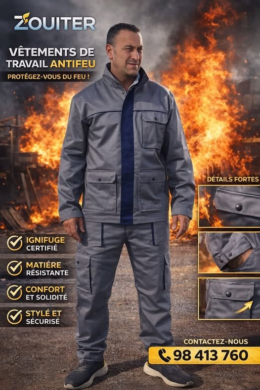 Vêtements de travail anti-feu ZOUITER